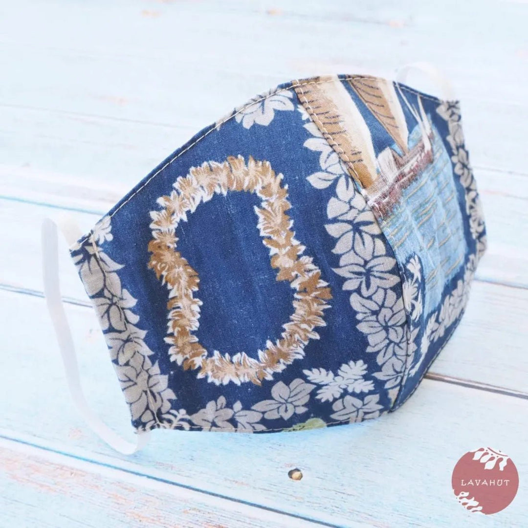 Hawaiian Face Mask • Blue Moana – Authentic Hawaiian Face Mask by Lavahut