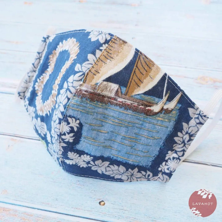 Hawaiian Face Mask • Blue Moana – Authentic Hawaiian Face Mask by Lavahut