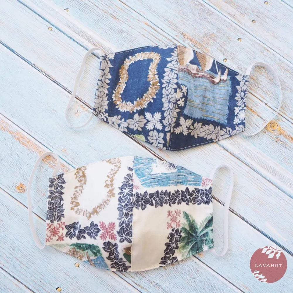 Hawaiian Face Mask • Blue Moana – Authentic Hawaiian Face Mask by Lavahut