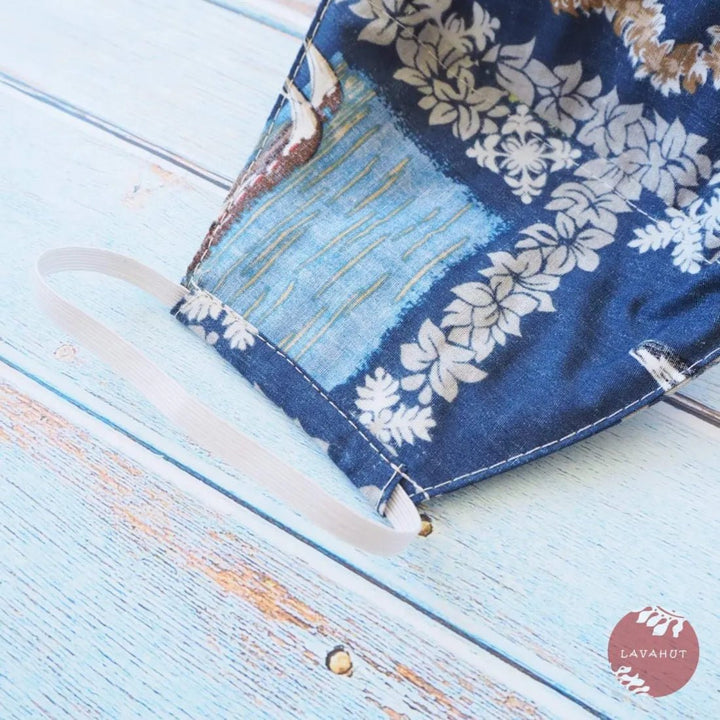 Hawaiian Face Mask • Blue Moana – Authentic Hawaiian Face Mask by Lavahut