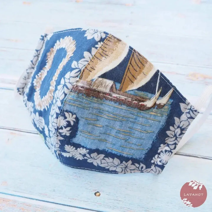 Hawaiian Face Mask • Blue Moana - Made in Hawaii
