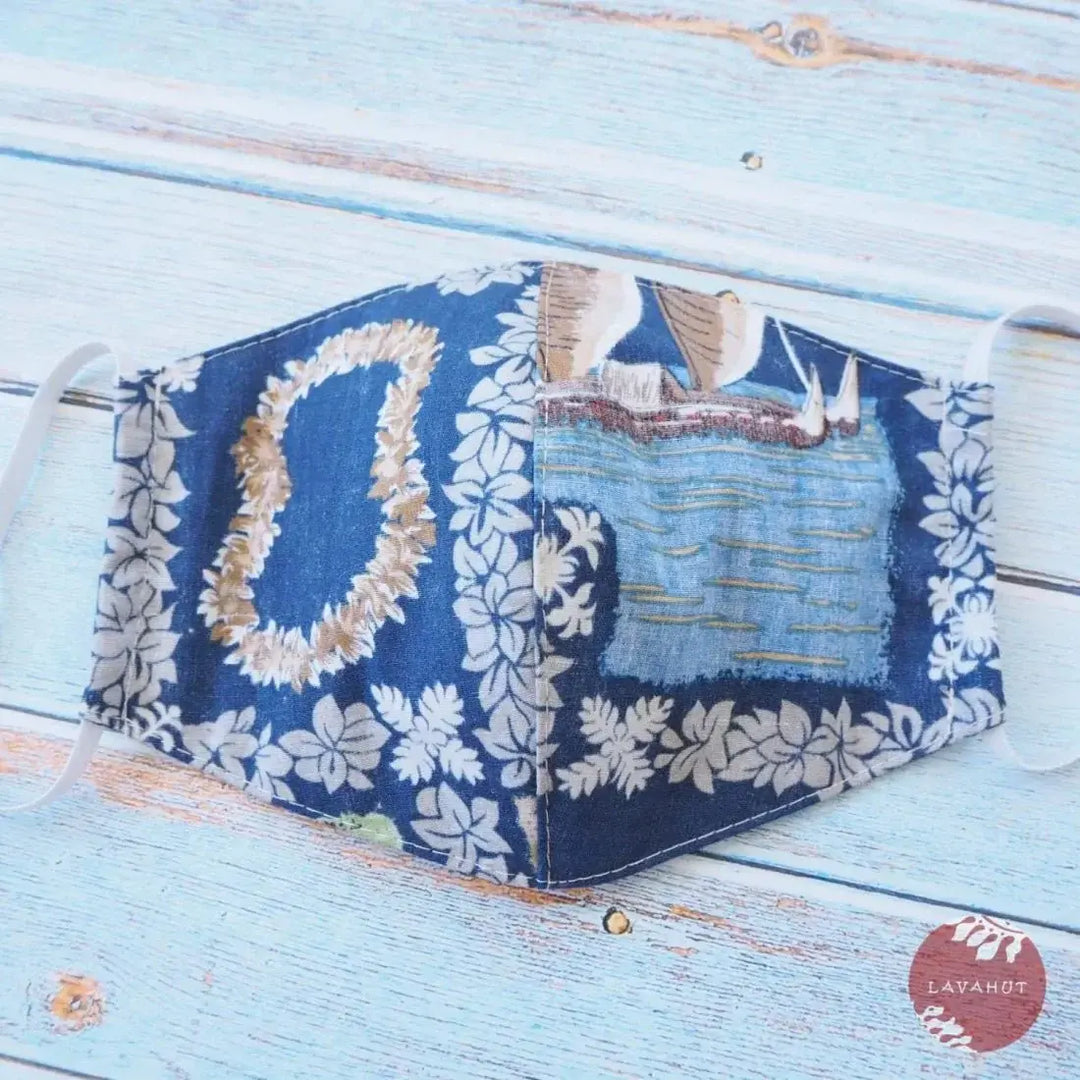 Hawaiian Face Mask • Blue Moana - Made in Hawaii