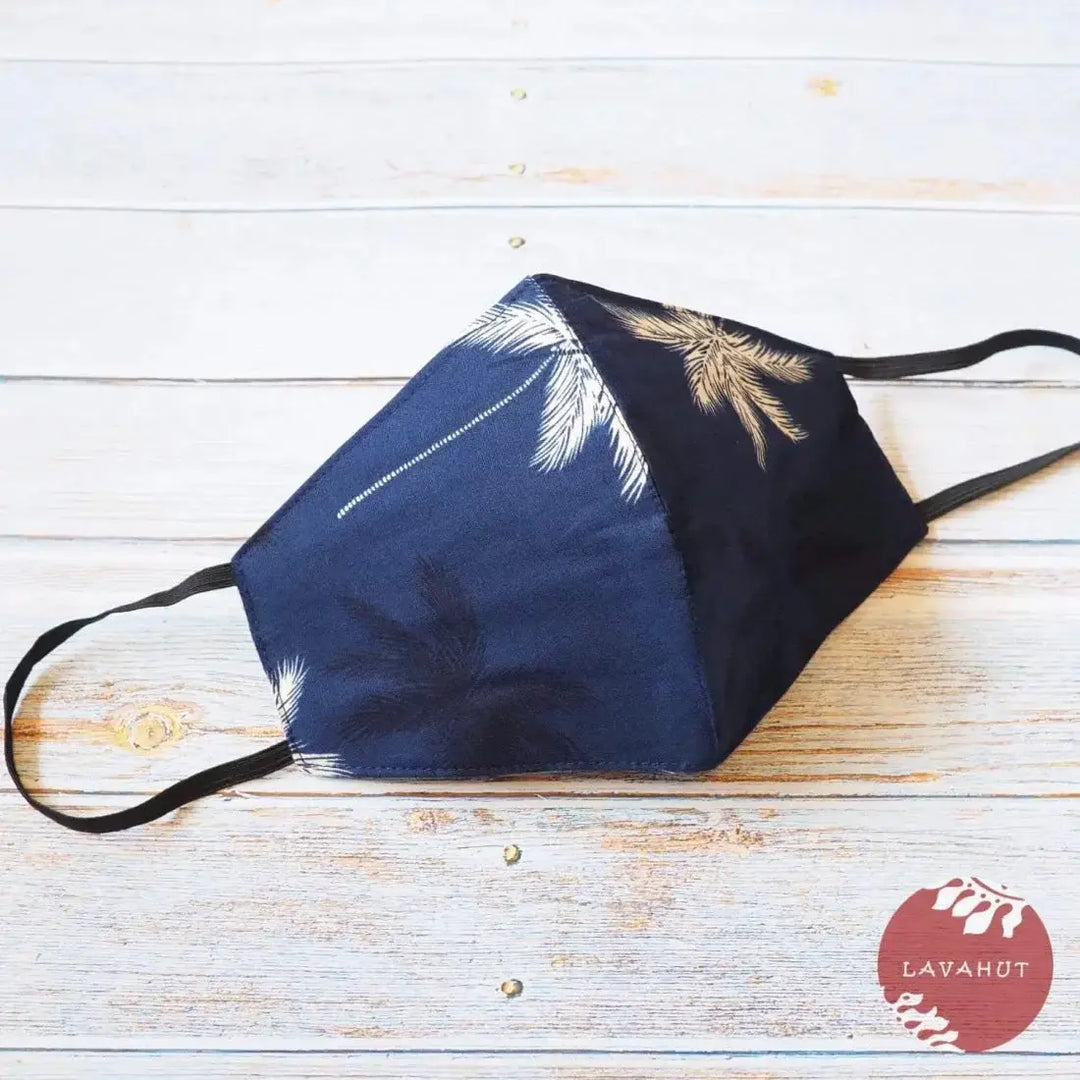 Hawaiian Face Mask • Blue Palm Beach - Made in Hawaii