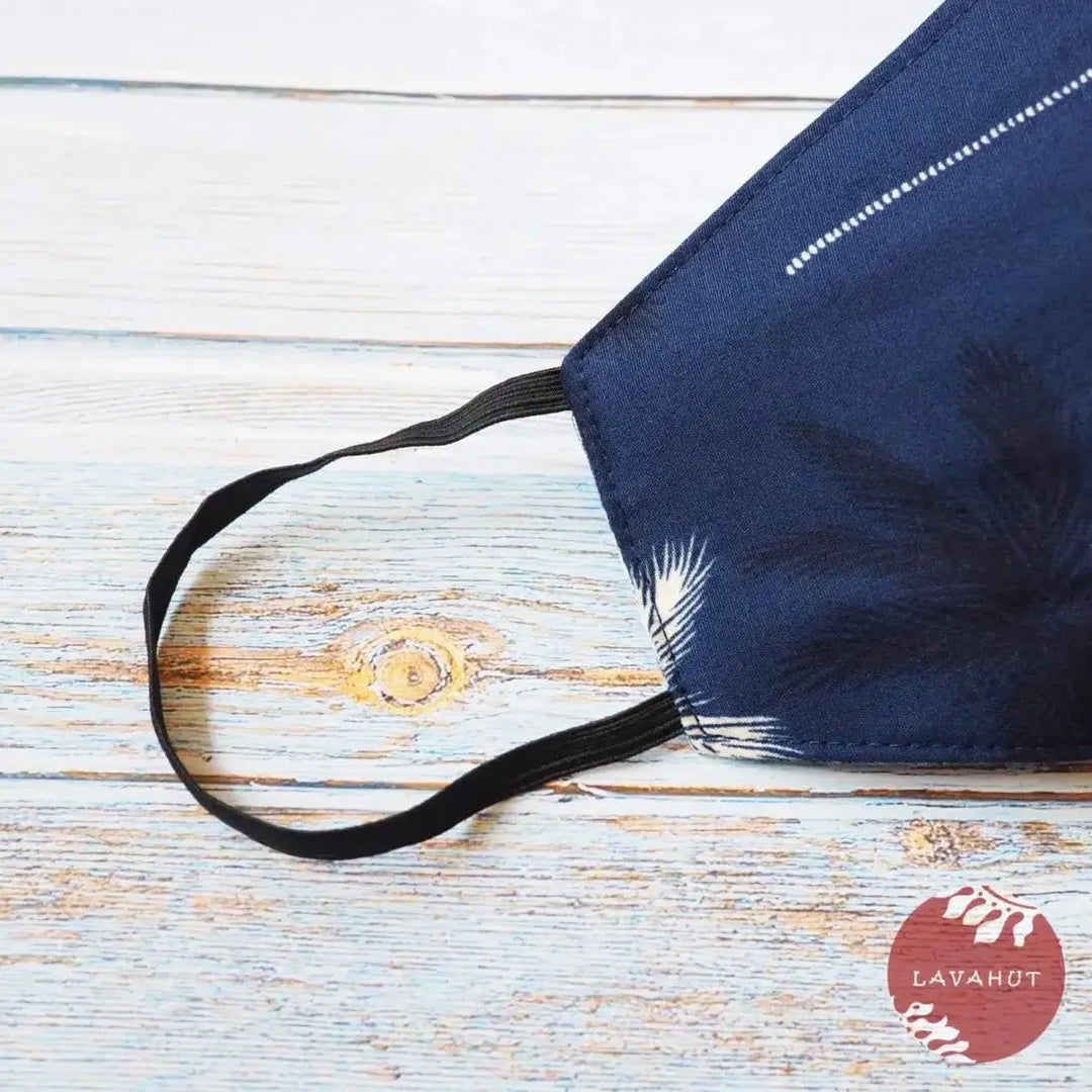 Hawaiian Face Mask • Blue Palm Beach - Made in Hawaii
