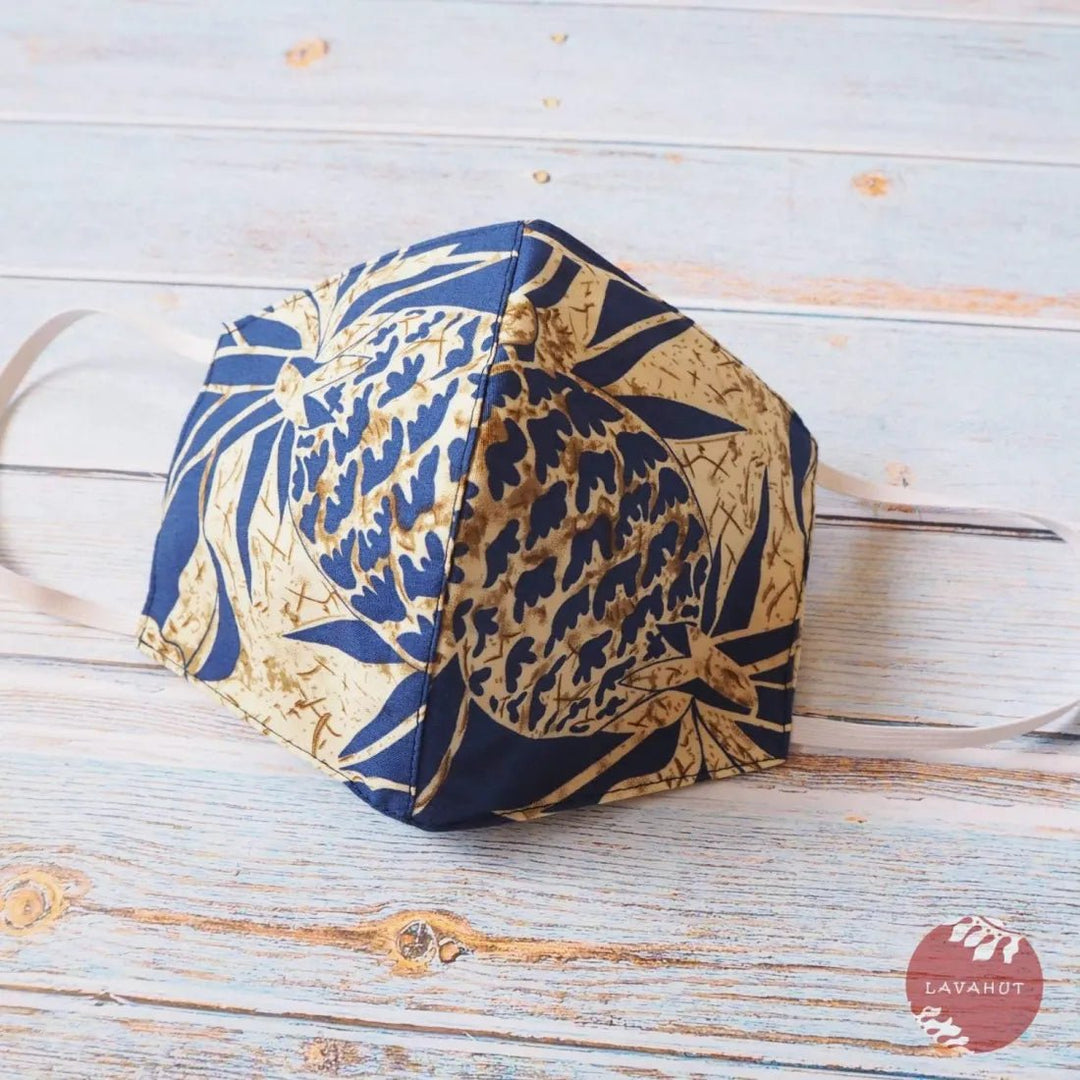Hawaiian Face Mask • Blue Sweet Pineapple – Authentic Hawaiian Face Mask by Lavahut