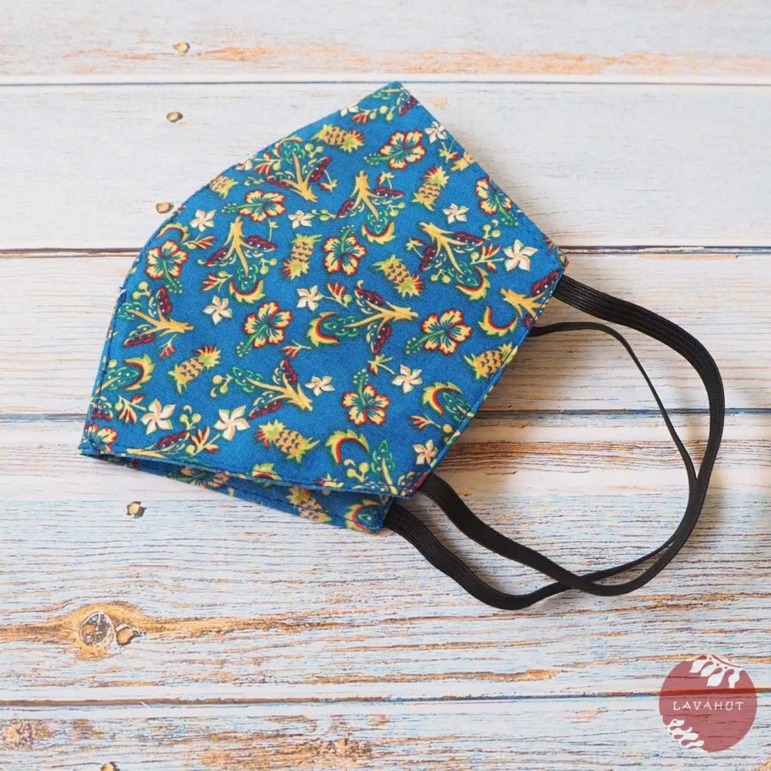 Hawaiian Face Mask • Blue Waikiki – Authentic Hawaiian Face Mask by Lavahut