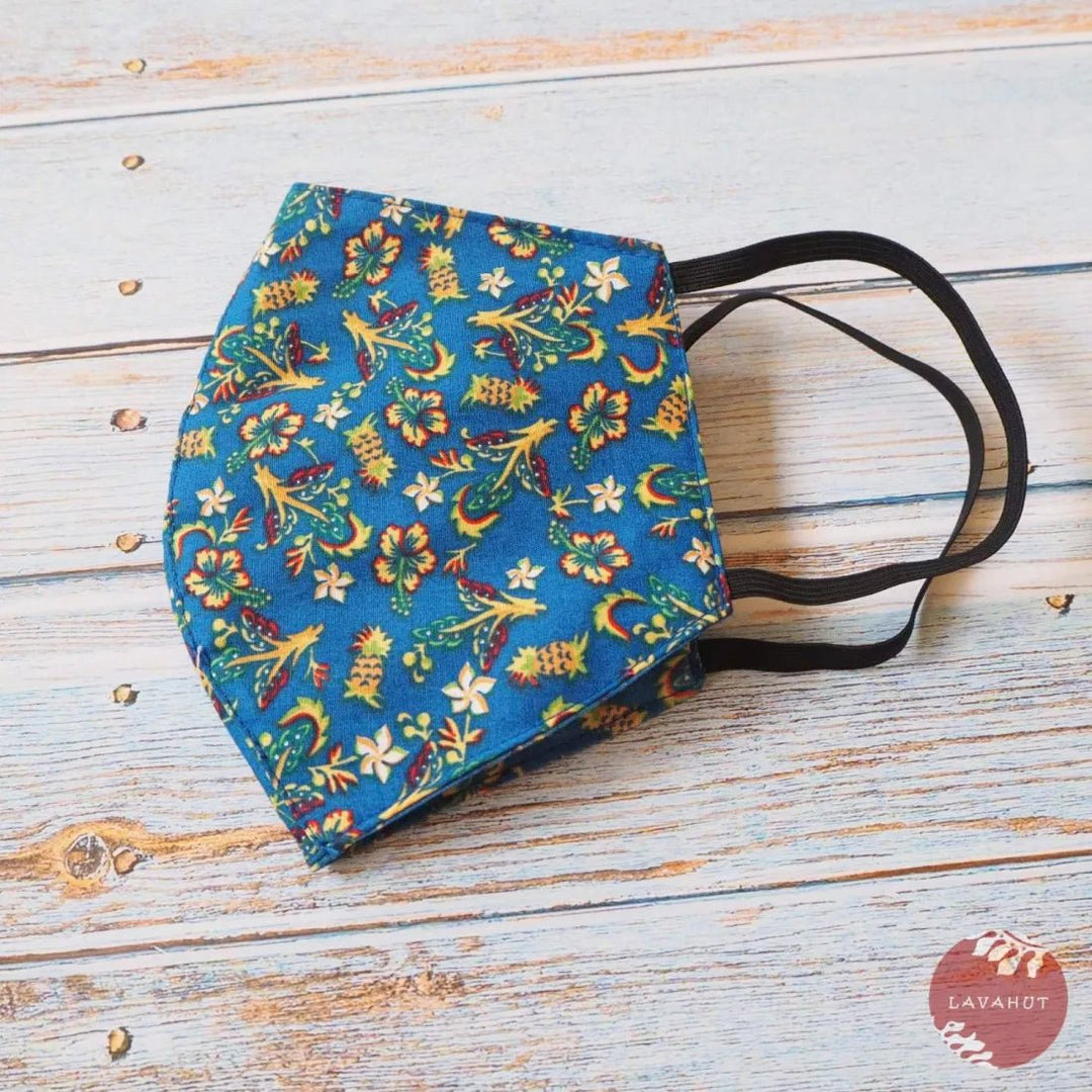 Hawaiian Face Mask • Blue Waikiki – Authentic Hawaiian Face Mask by Lavahut