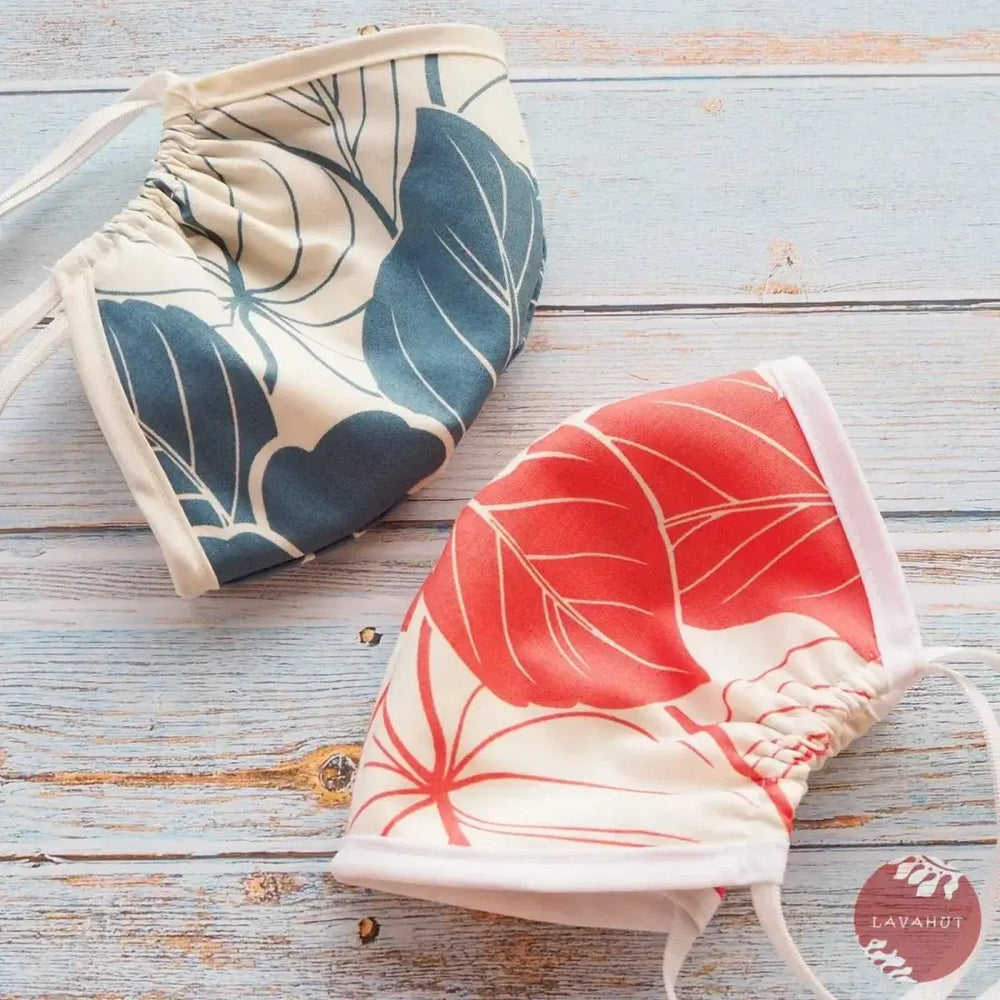 Hawaiian Face Mask • Coral Haven + Trim - Made in Hawaii