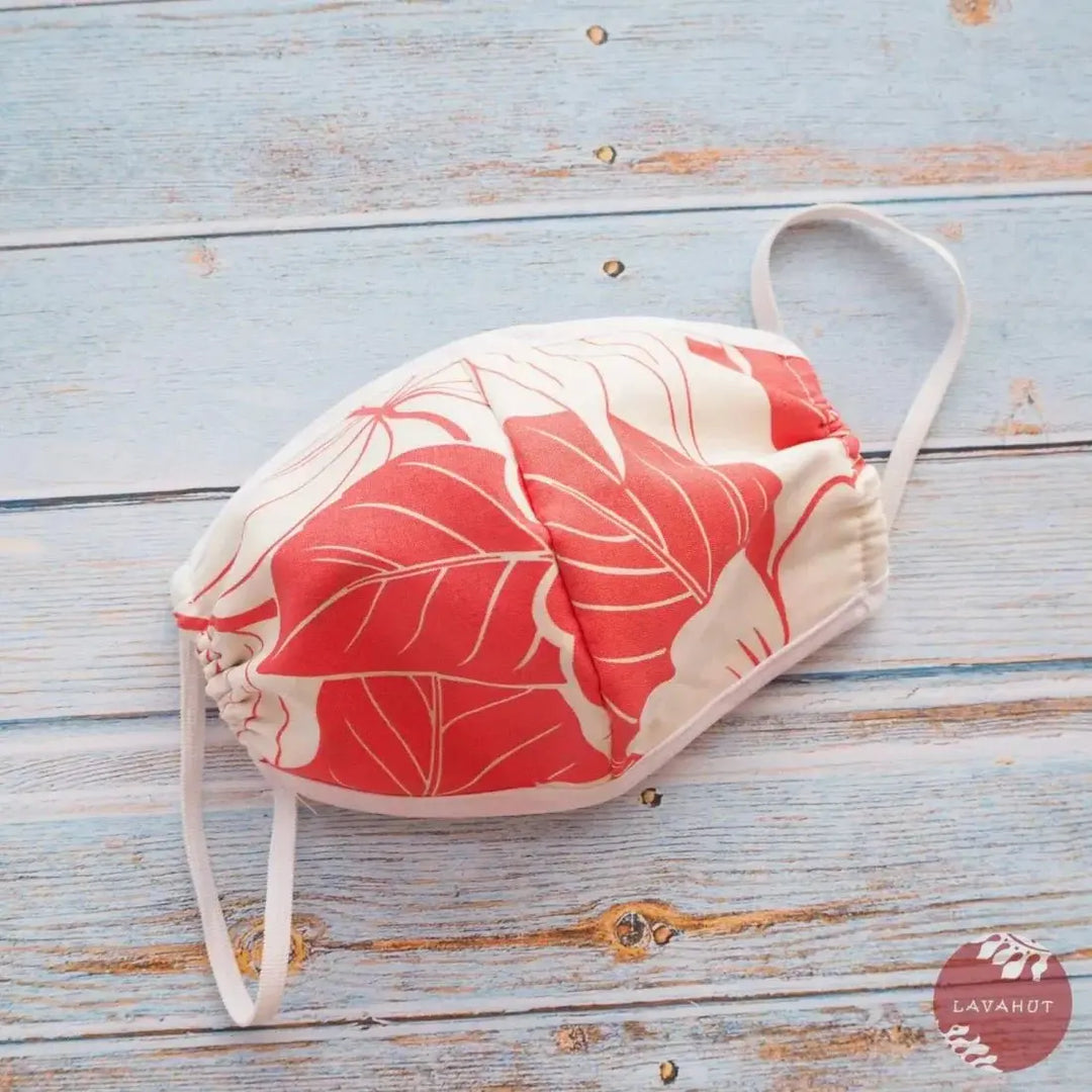 Hawaiian Face Mask • Coral Haven + Trim - Made in Hawaii