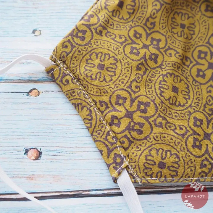 Hawaiian Face Mask • Gold Clover - Made in Hawaii