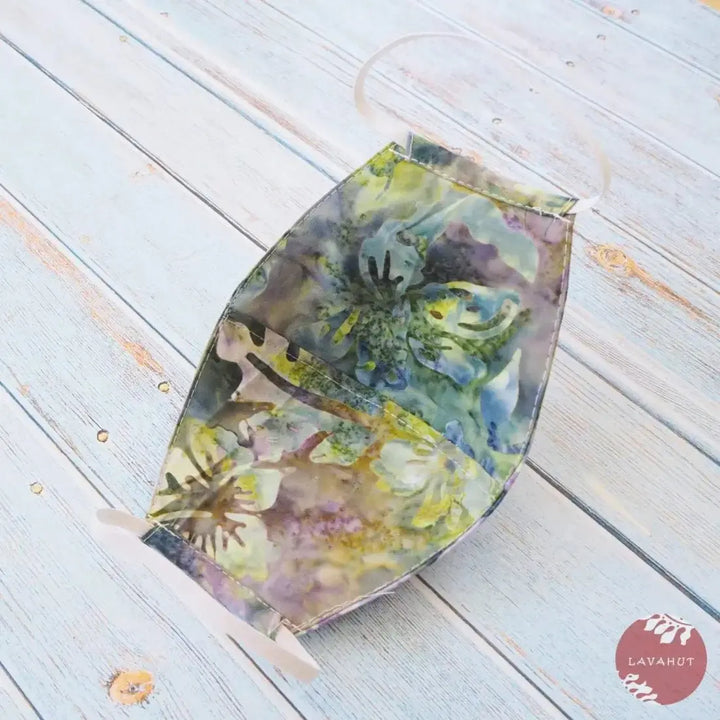 Hawaiian Face Mask • Green Na Pali - Made in Hawaii