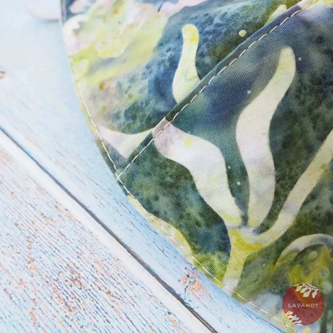 Hawaiian Face Mask • Green Na Pali - Made in Hawaii