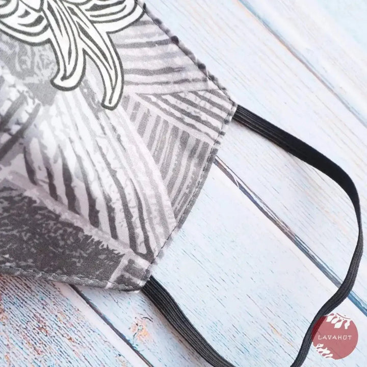 Hawaiian Face Mask • Grey Kaena - Made in Hawaii
