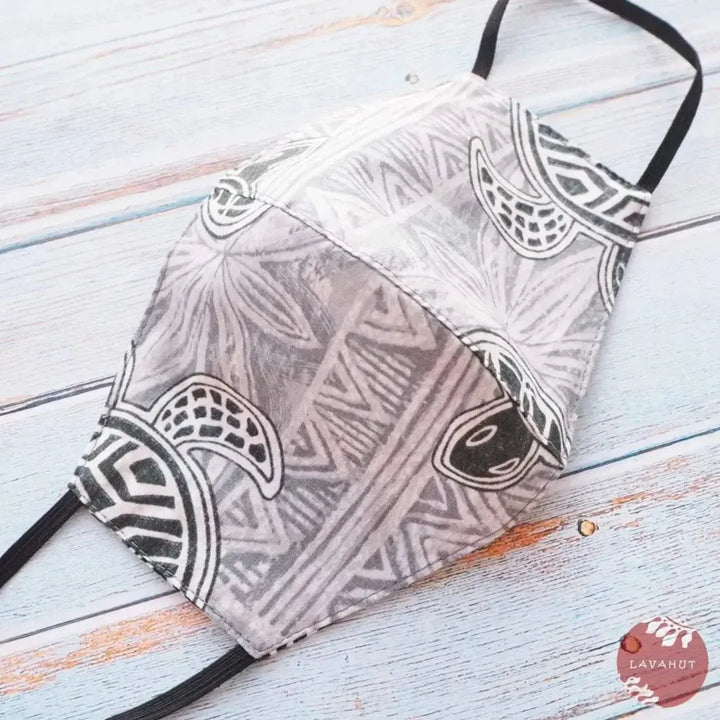 Hawaiian Face Mask • Grey Kaena - Made in Hawaii