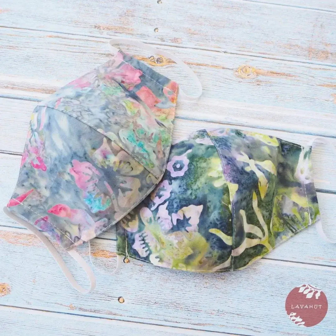 Hawaiian Face Mask • Grey Na Pali - Made in Hawaii