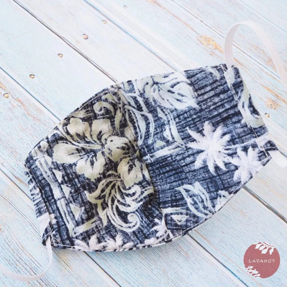 Hawaiian Face Mask • Grey Rock Wall – Authentic Hawaiian Face Mask by Lavahut