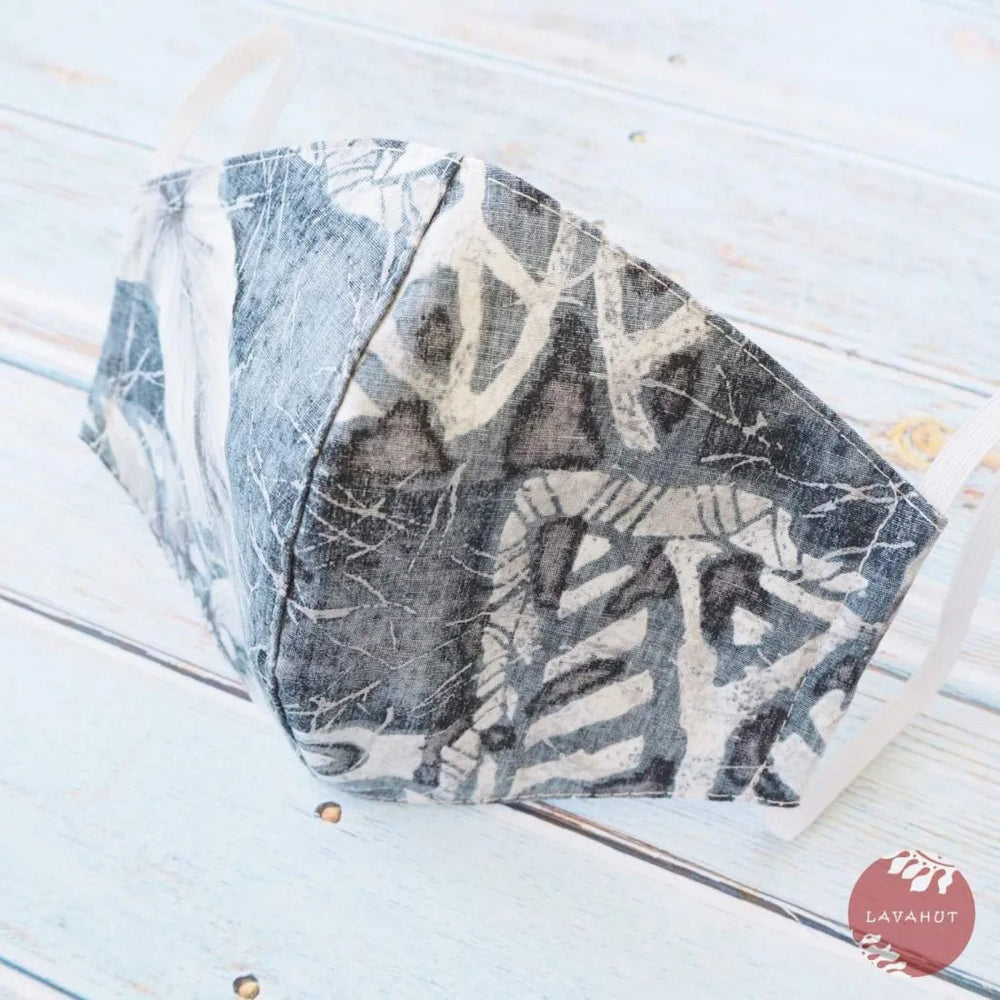 Hawaiian Face Mask • Grey Taro Patch – Authentic Hawaiian Face Mask by Lavahut