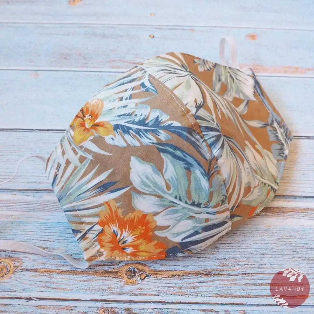 Hawaiian Face Mask • Khaki Maui - Made in Hawaii