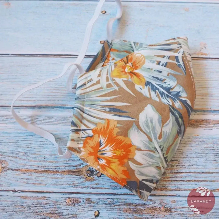 Hawaiian Face Mask • Khaki Maui - Made in Hawaii