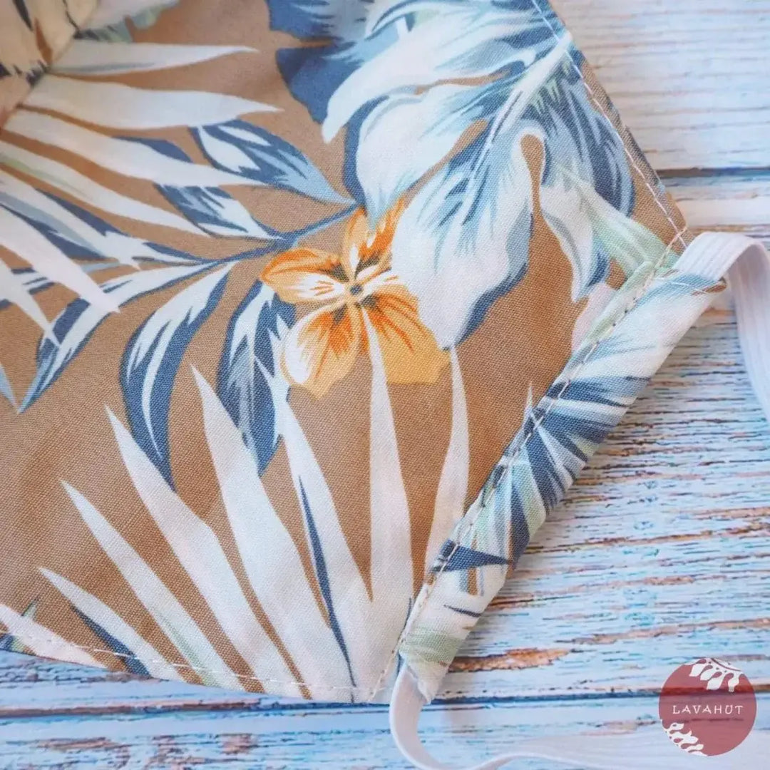 Hawaiian Face Mask • Khaki Maui - Made in Hawaii