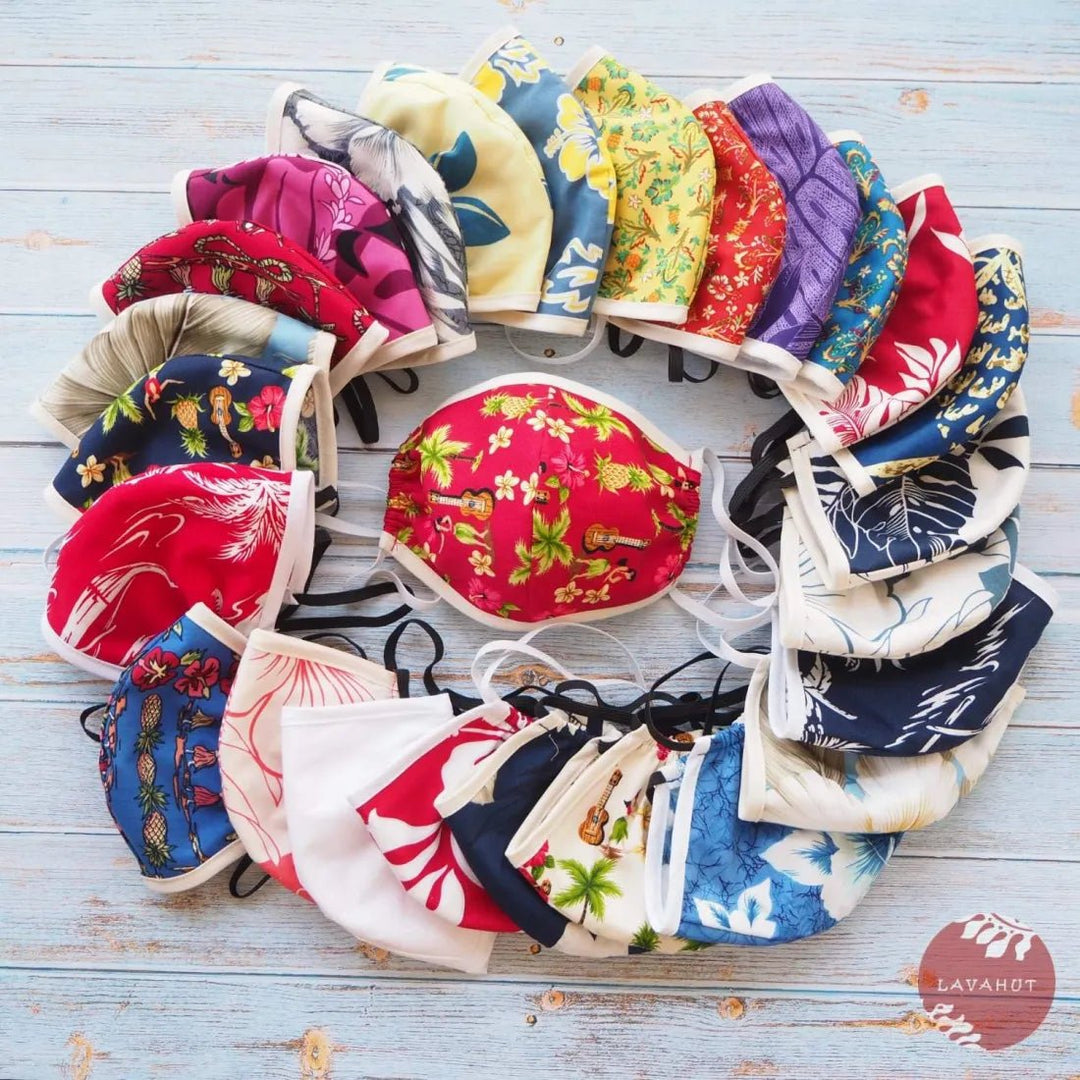 Hawaiian Face Mask 🍀 LUCKY SURPRISE – Authentic Hawaiian Face Mask by Lavahut