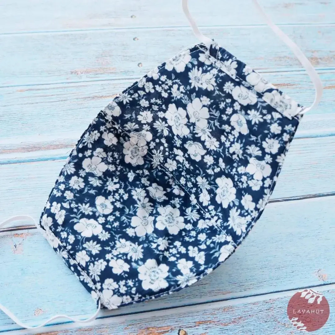 Hawaiian Face Mask • Navy Blue Chelsea - Made in Hawaii