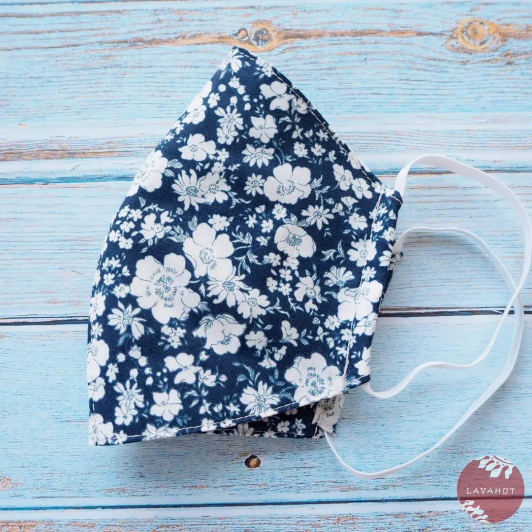 Hawaiian Face Mask • Navy Blue Chelsea - Made in Hawaii