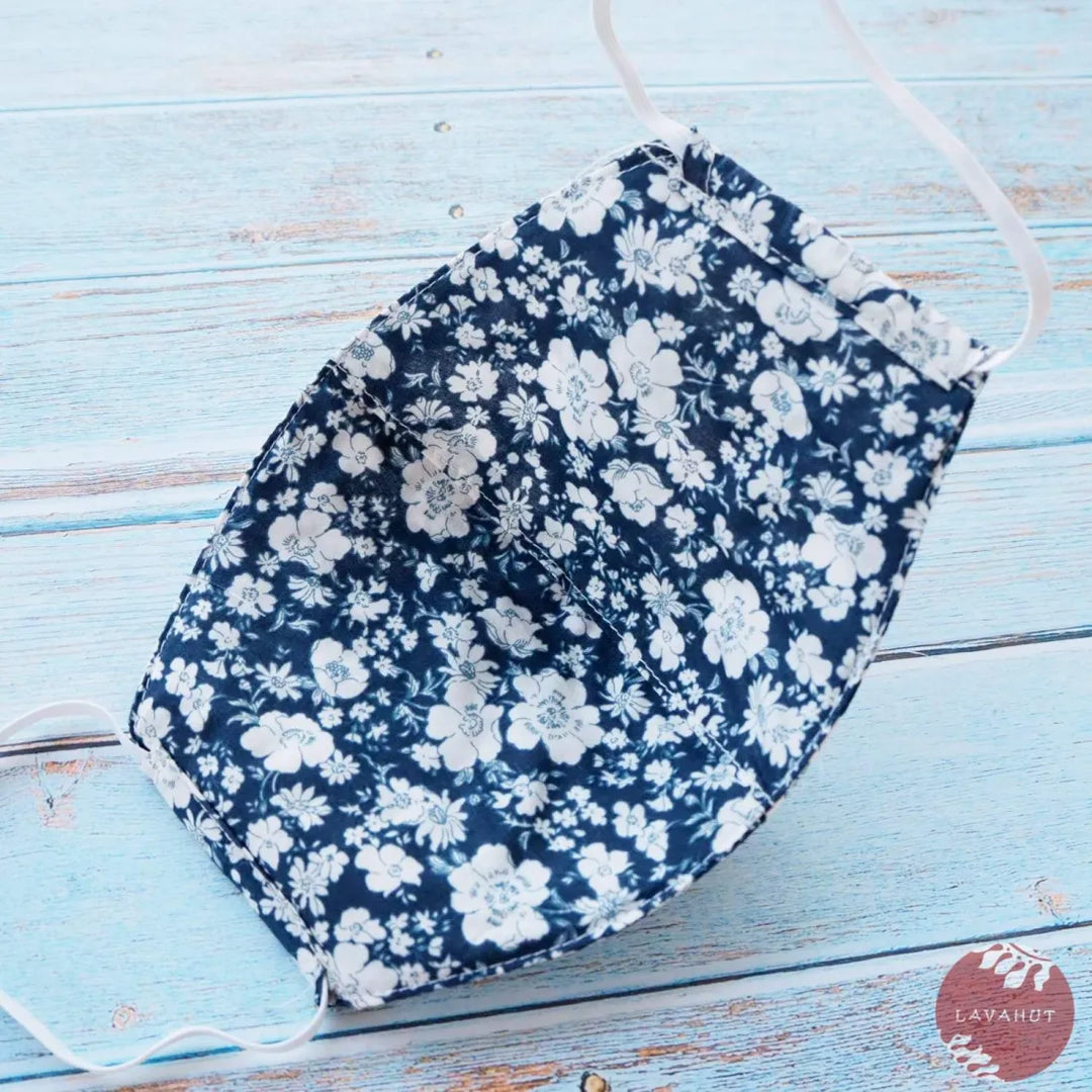 Hawaiian Face Mask • Navy Blue Chelsea - Made in Hawaii