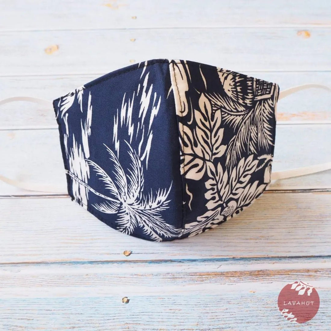 Hawaiian Face Mask • Navy Island – Authentic Hawaiian Face Mask by Lavahut