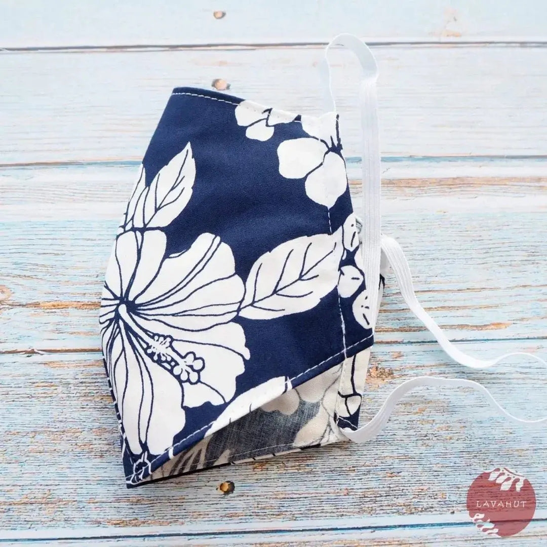 Hawaiian Face Mask • Navy Koloa - Made in Hawaii