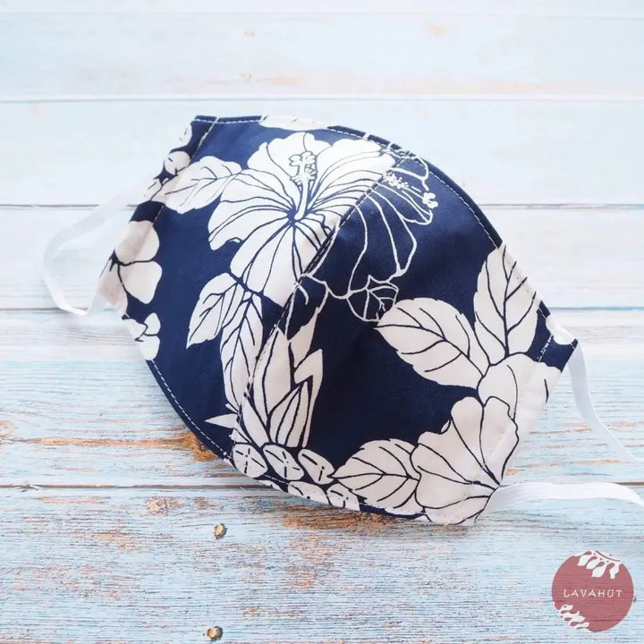 Hawaiian Face Mask • Navy Koloa - Made in Hawaii