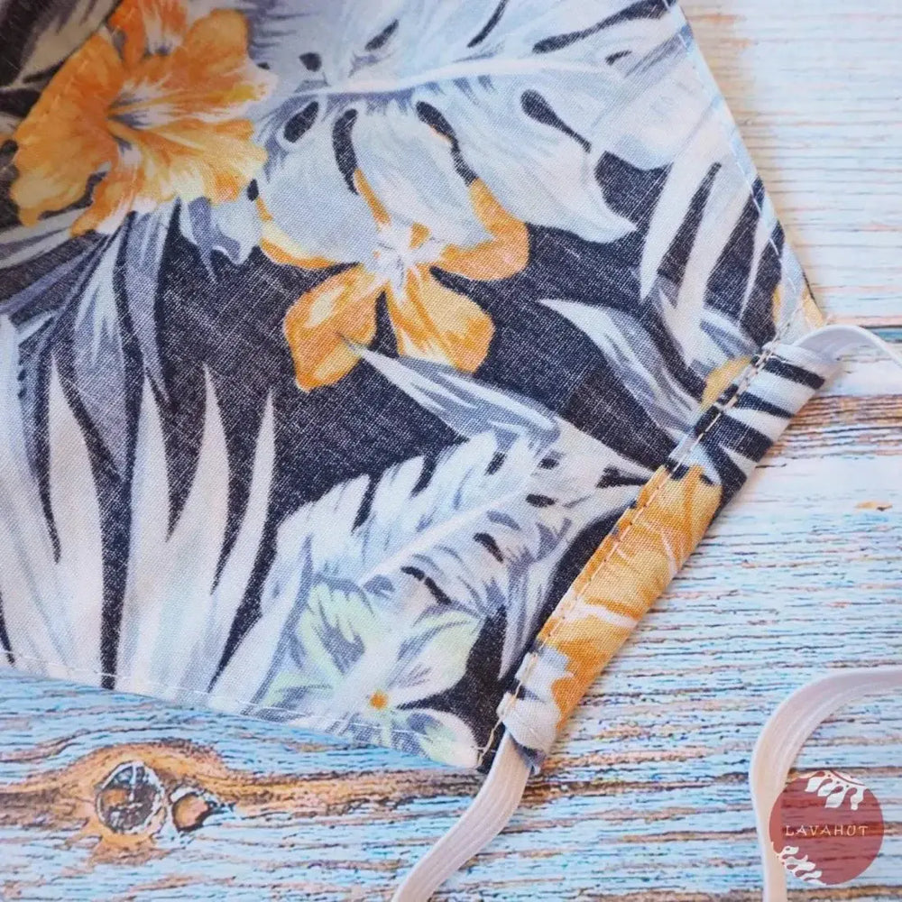 Hawaiian Face Mask • Navy Maui - Made in Hawaii