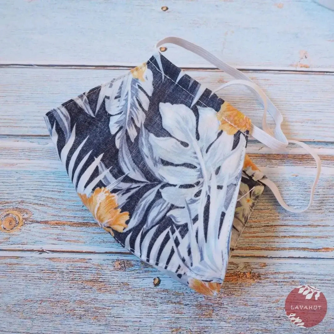 Hawaiian Face Mask • Navy Maui - Made in Hawaii