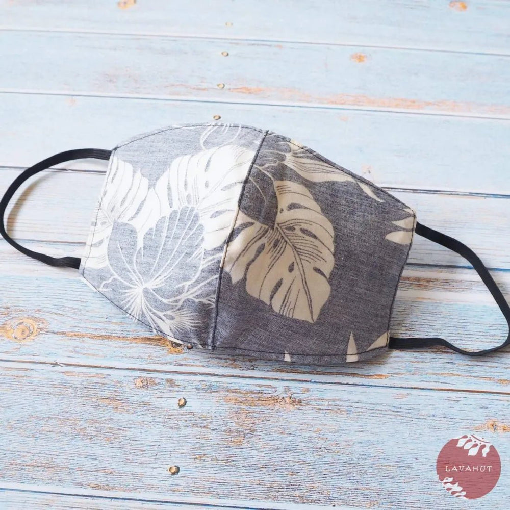 Hawaiian Face Mask • Navy Orchid – Authentic Hawaiian Face Mask by Lavahut