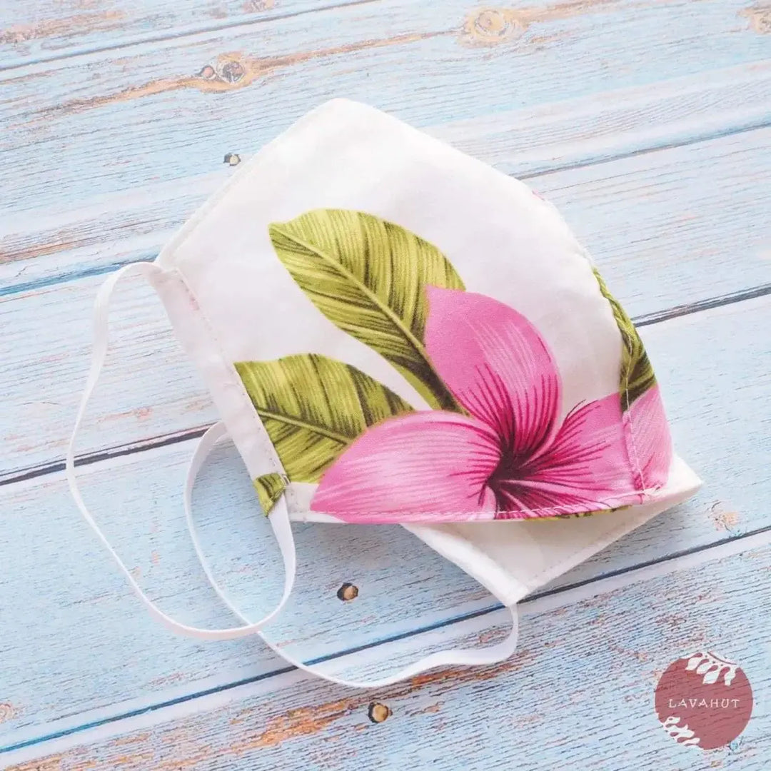 Hawaiian Face Mask • Pink Blossom - Made in Hawaii