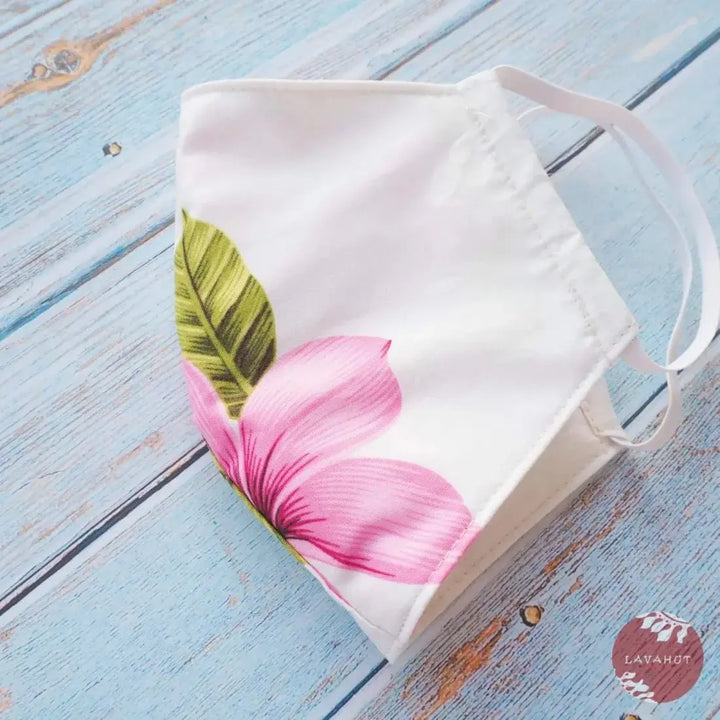 Hawaiian Face Mask • Pink Blossom - Made in Hawaii