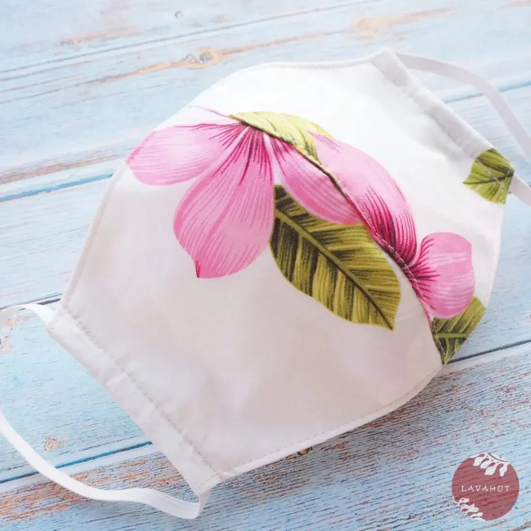Hawaiian Face Mask • Pink Blossom - Made in Hawaii