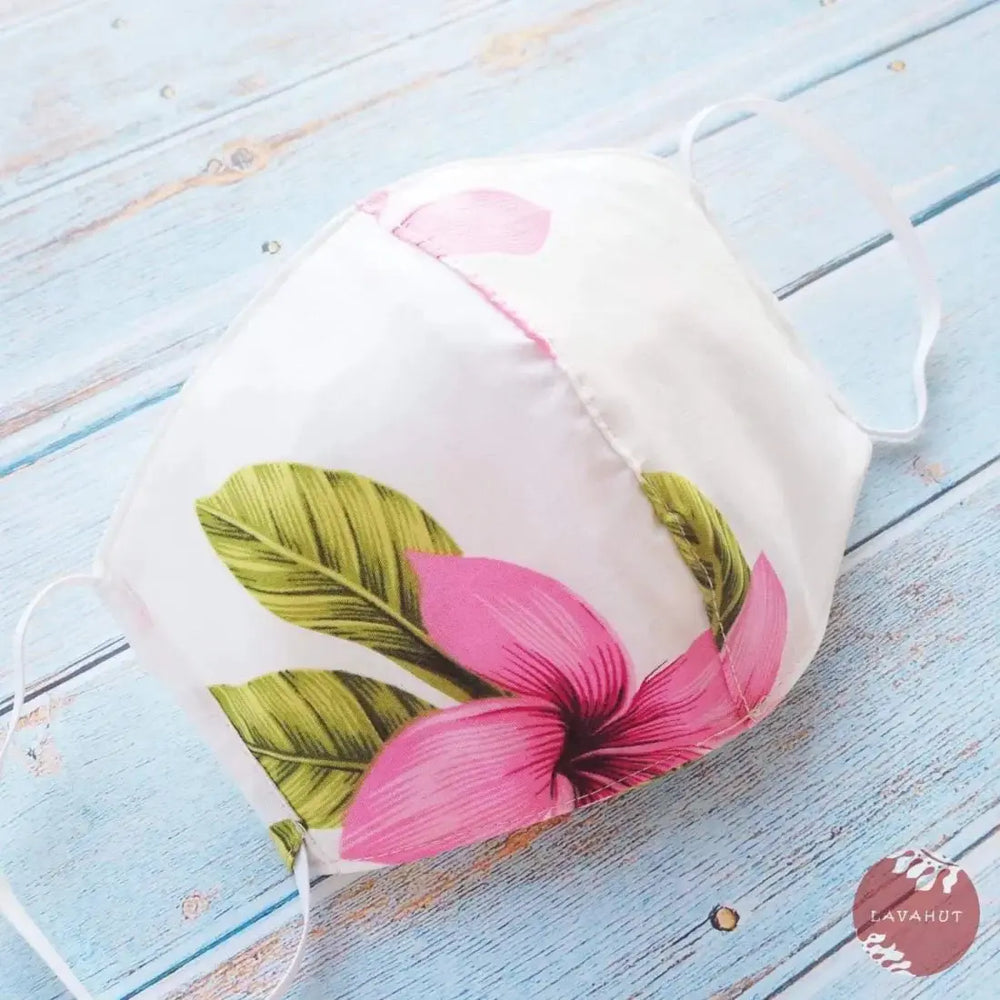 Hawaiian Face Mask • Pink Blossom - Made in Hawaii