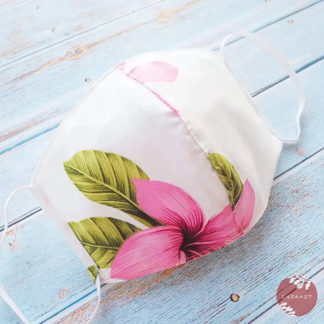 Hawaiian Face Mask • Pink Blossom - Made in Hawaii