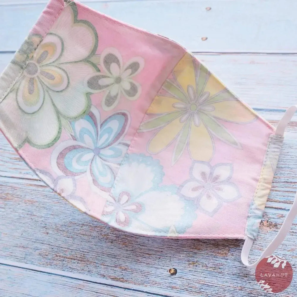 Hawaiian Face Mask • Pink Disco ?Inside out Style’ - Made in Hawaii