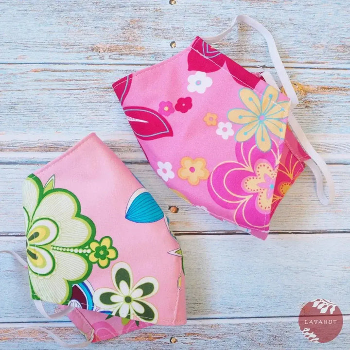Hawaiian Face Mask • Pink Disco - Made in Hawaii