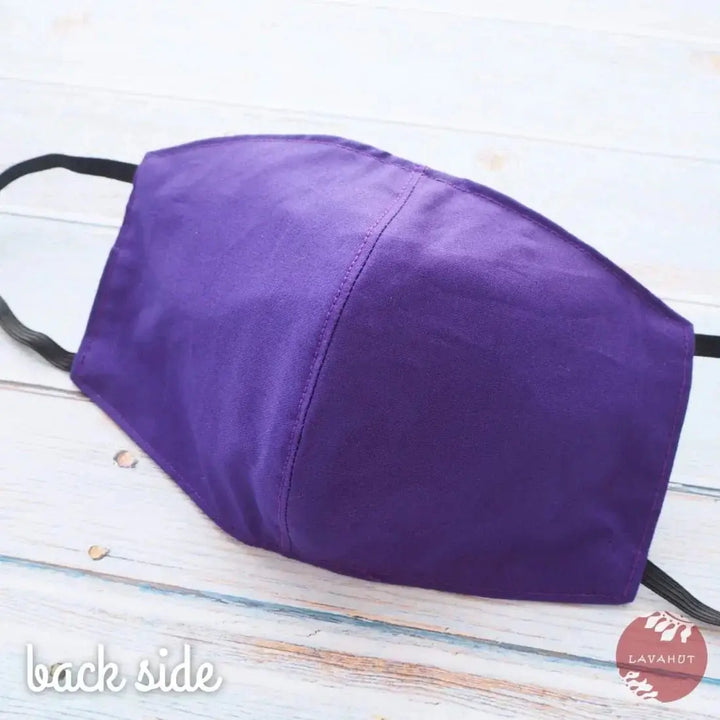 Hawaiian Face Mask • Purple Monstera Cereus - Made in Hawaii