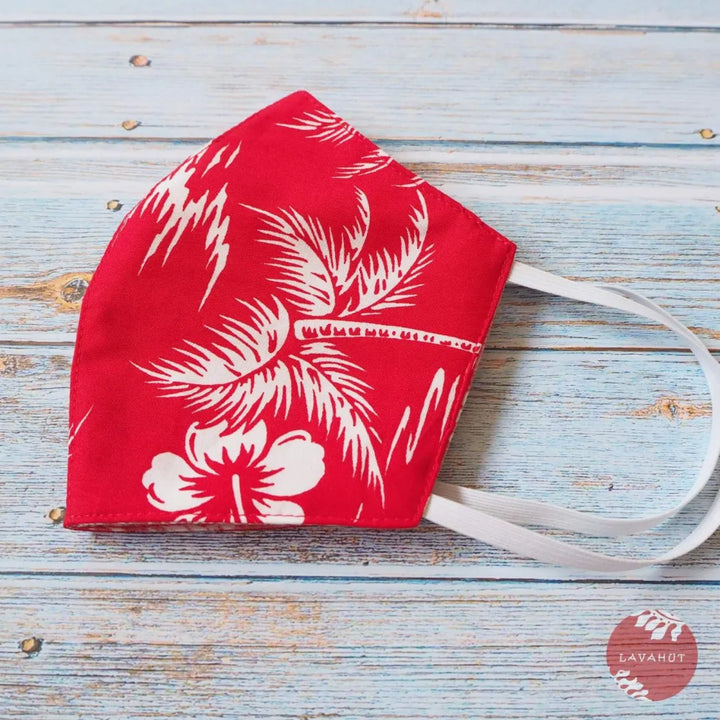 Hawaiian Face Mask ?? Red Island - Made in Hawaii