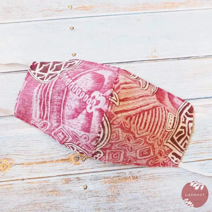 Hawaiian Face Mask • Red Kaena - Made in Hawaii