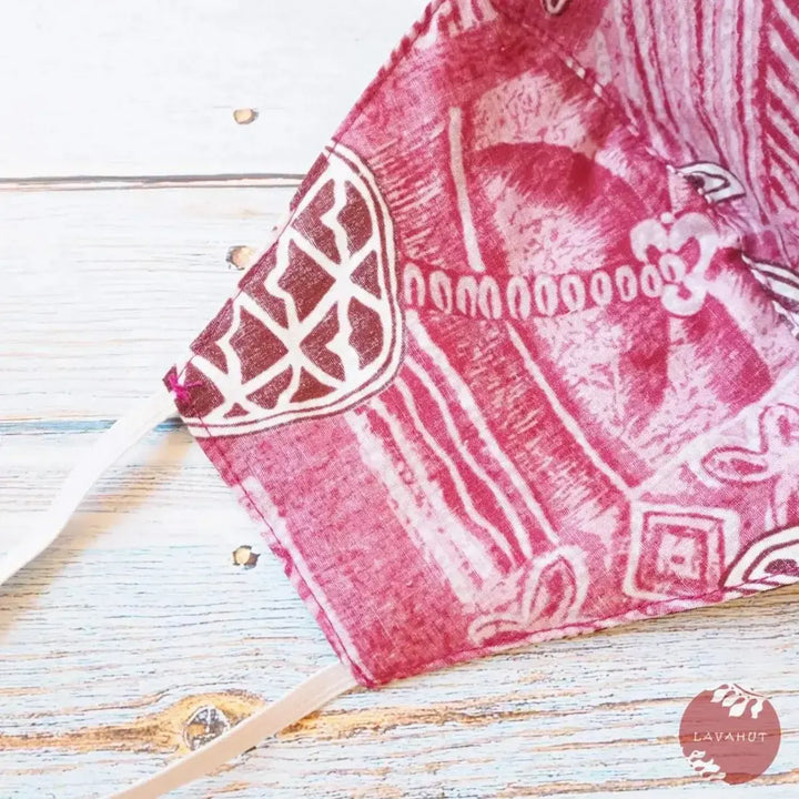 Hawaiian Face Mask • Red Kaena - Made in Hawaii