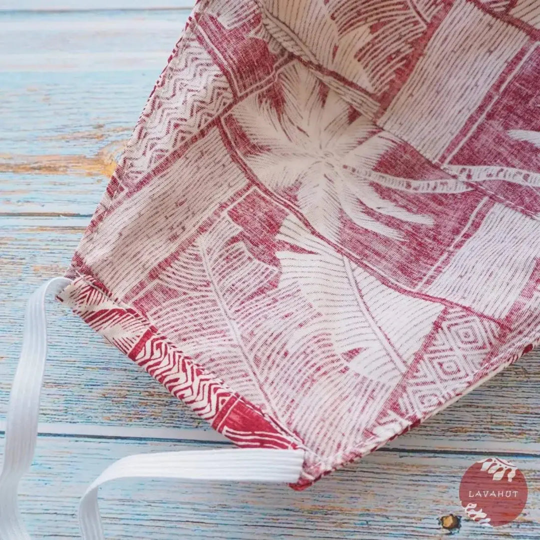 Hawaiian Face Mask • Red Kakaako - Made in Hawaii