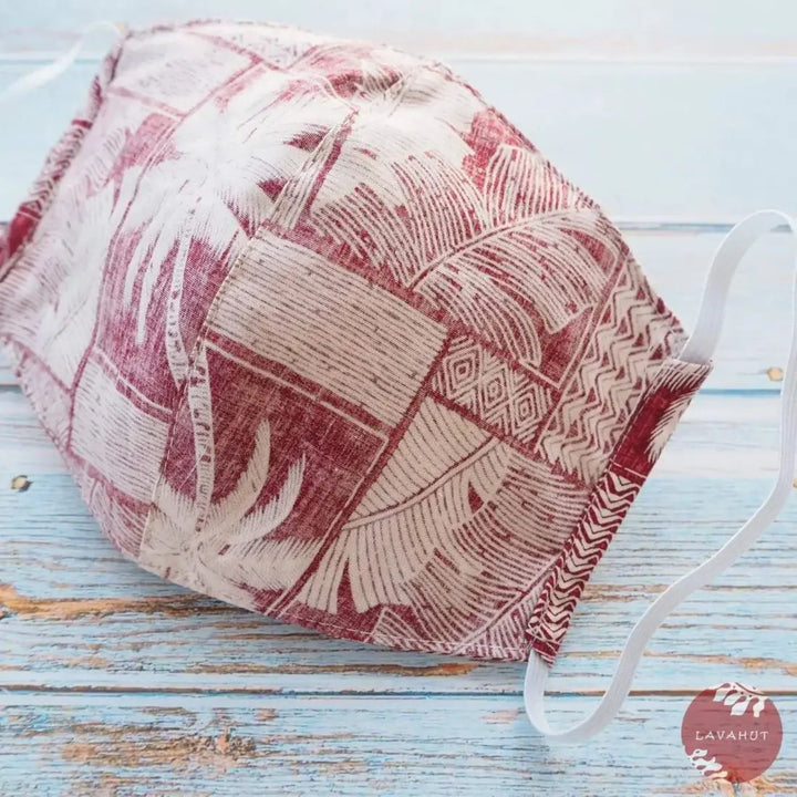 Hawaiian Face Mask • Red Kakaako - Made in Hawaii