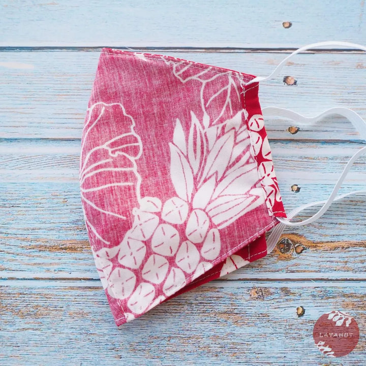 Hawaiian Face Mask • Red Koloa - Made in Hawaii