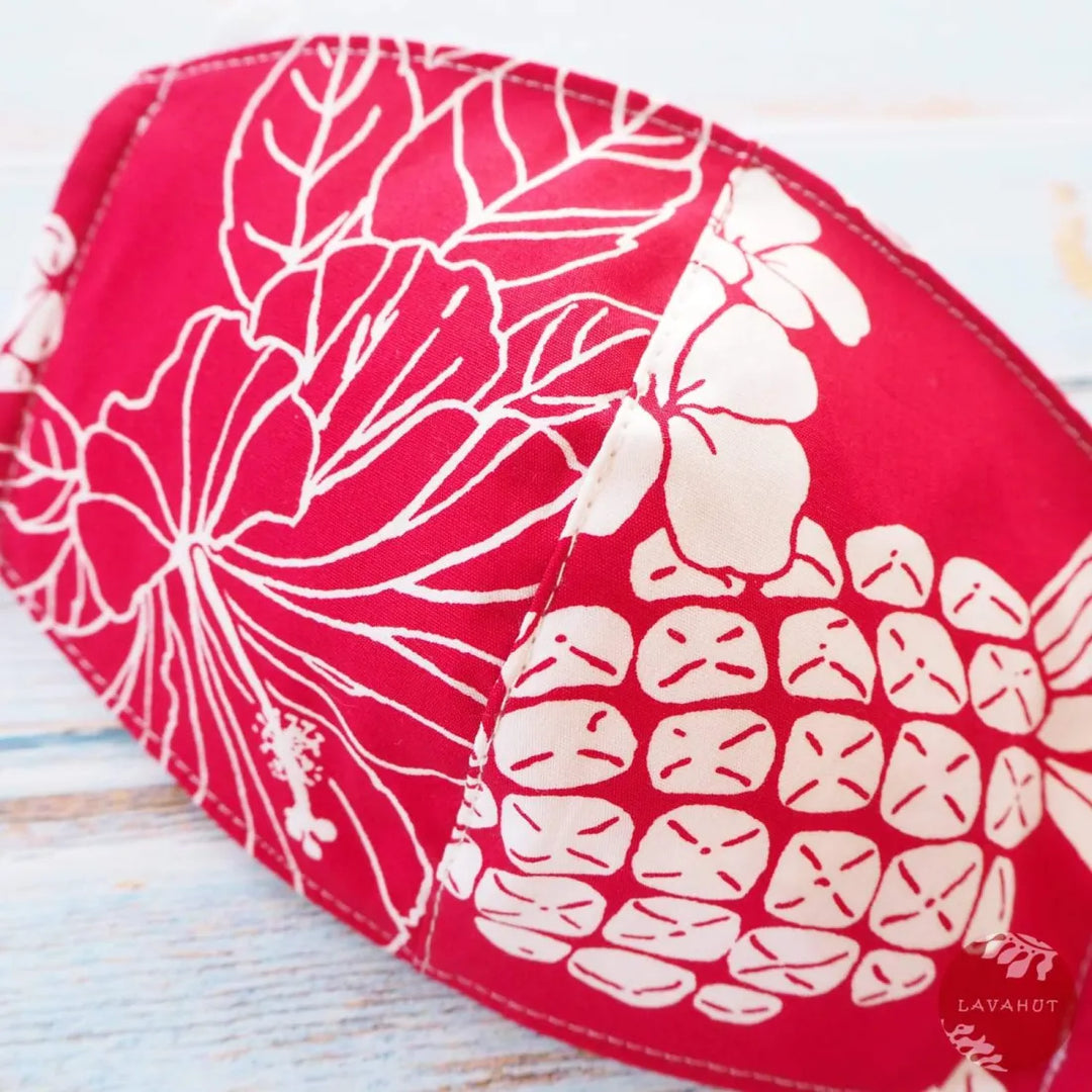 Hawaiian Face Mask ?? Red Koloa - Made in Hawaii