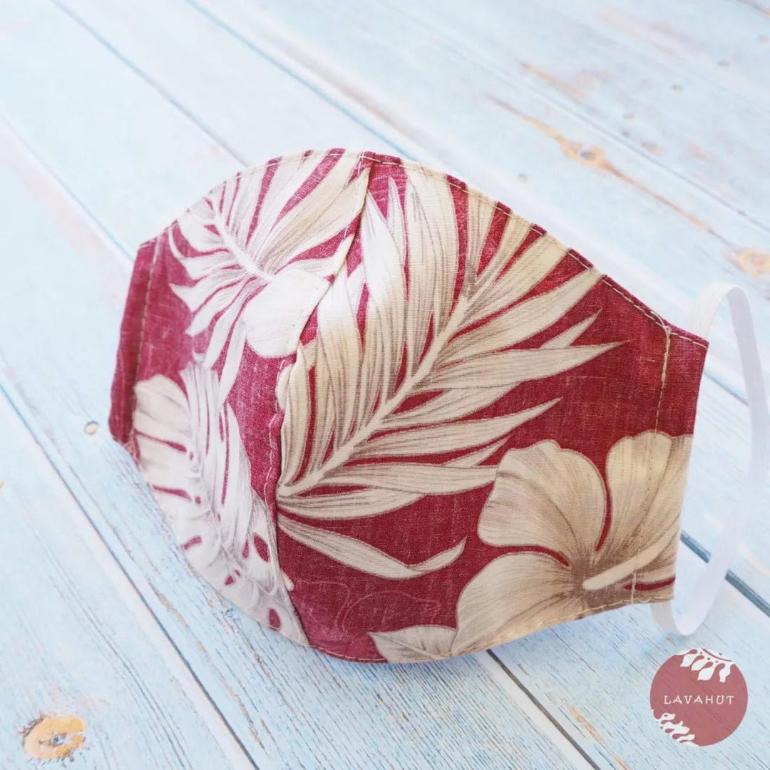 Hawaiian Face Mask • Red Olomana – Authentic Hawaiian Face Mask by Lavahut